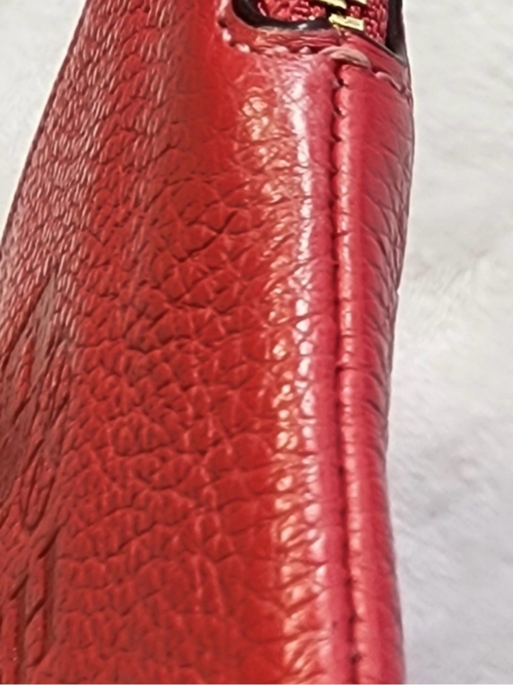 Coach Pink "Strawberry Haze" Pebbled Leather Wristlet Clutch - Picture 7 of 8